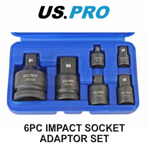 Us Pro Tools Impact Socket Adaptor Set, Reducer For Sockets, Wrench