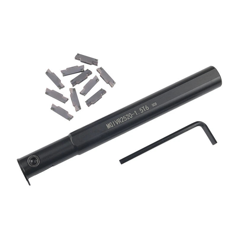 5 20mm Cnc Internal Cut-off Grooving Tool Holder+ 1.5mm Inserts