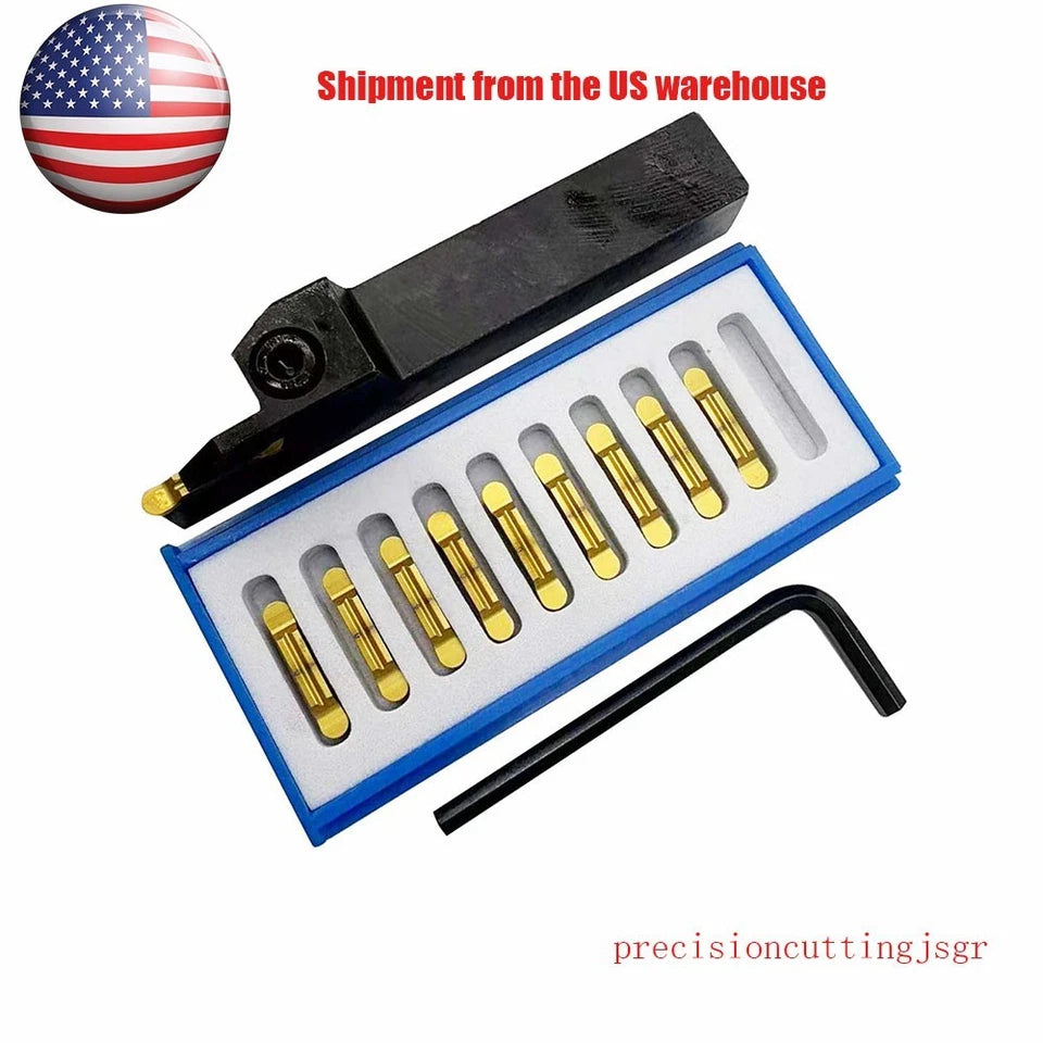 16mm Lathe Grooving Tool Round Head Cut-off Mrgn400 Carbide Inserts