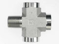 5655-04-04-04-<wbr/>04  HYDRAULIC FITTING  1/4" PIPE  CROSS