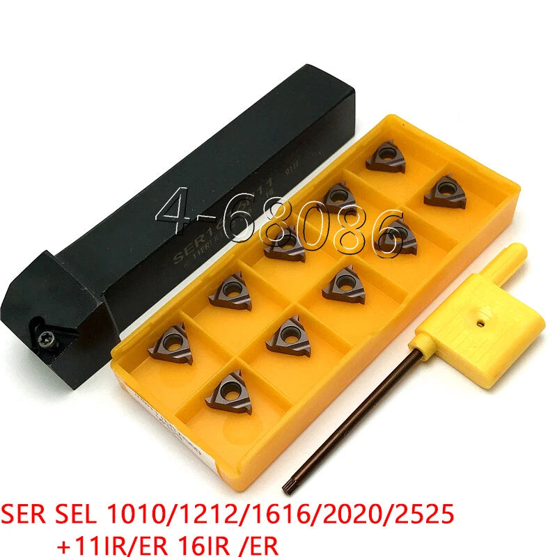 Sel 2020k16 Left Hand 20mm Lathe Turn Holder +Mmt16ir Ag60 Thread