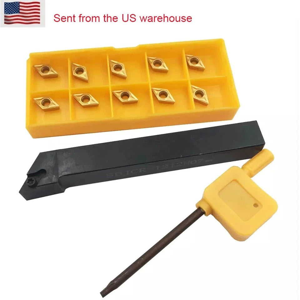 93 Degree External Turing Tool Holder Sdjcr1212h07 + Dcmt070204