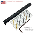 Mgivr 2016-2.5 Internal Grooving Lathe Cutting Tool Holder +10x