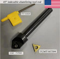 45° 12mm Tcm45-c12-20-1<wbr/>10-1t Indexable Chamfering Arbor + Tcmt
