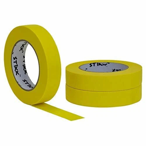 3 Pk 1" Inch X 60yd Stikk Yellow Painters Tape 14 Easy Removal Trim