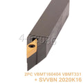 Cnc Lathe Tool Holder Svvbn 2020k16 20mm + Vbmt160404 Hq Carbide