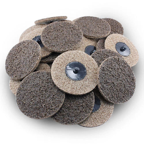 50 Pack - 3" Roloc Surface Conditioning Discs Coarse Tan Quick Change