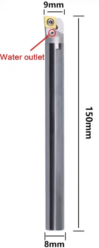 E08m（8mm）-sclc<wbr/>r Coolant Through Carbide Boring Bar 5/16in + 1p