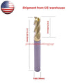 1/4" 37° Helix 3 Flute Solid Carbide End Mill For Aluminum - Zrn