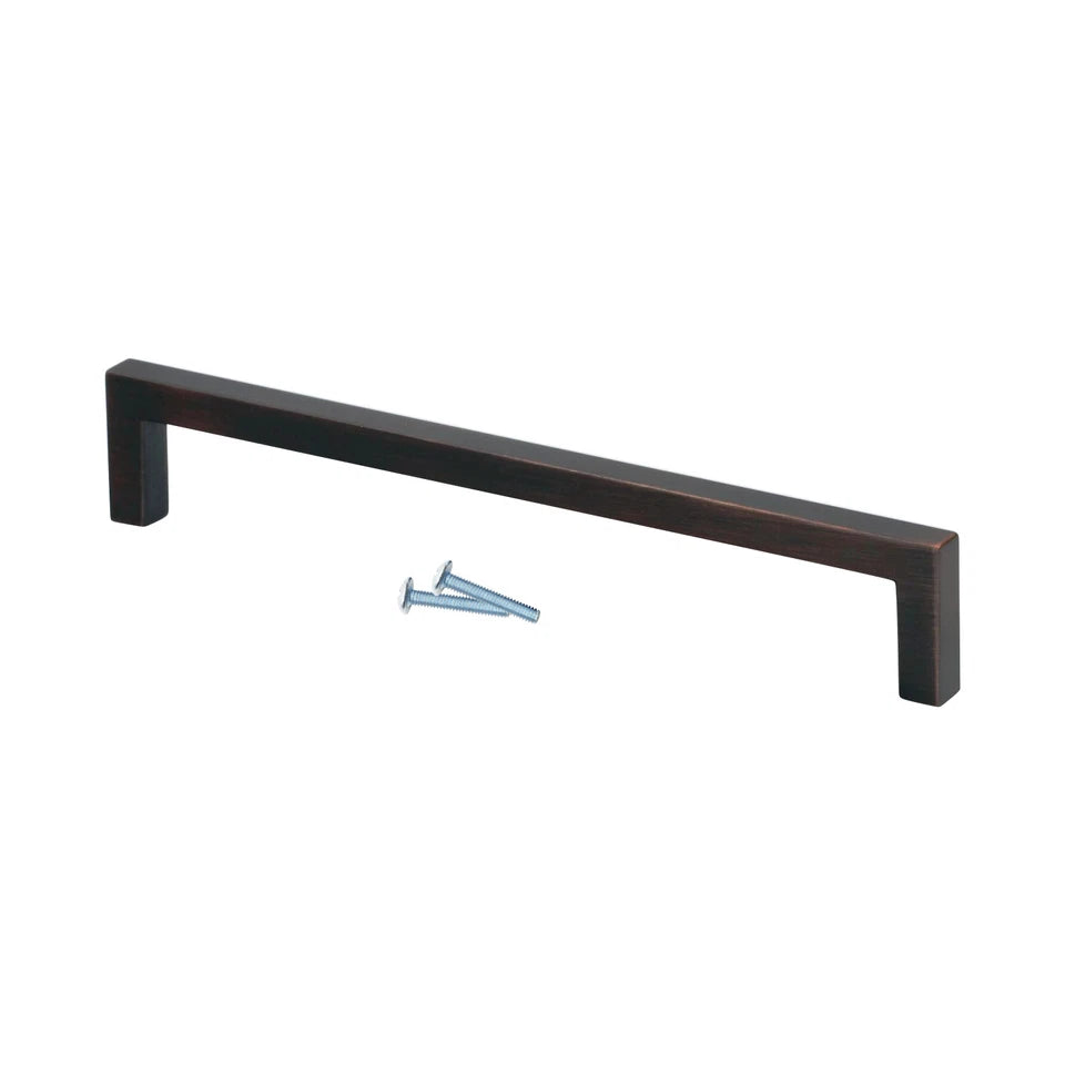 Modern 7-9/16" (192mm) Center To Center Brushed Oil-rubbed Bronze
