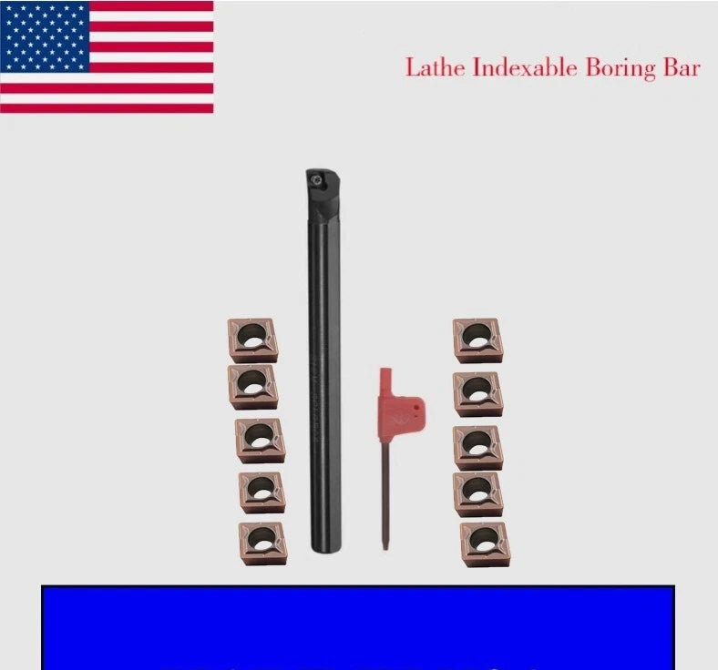 95° 1/2" Shank S08-sclcr06 Lathe Indexable Boring Bar + Ccmt06