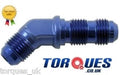 AN -6 (AN6 AN 06) 45 DEGREE Forged Bulkhead Fitting