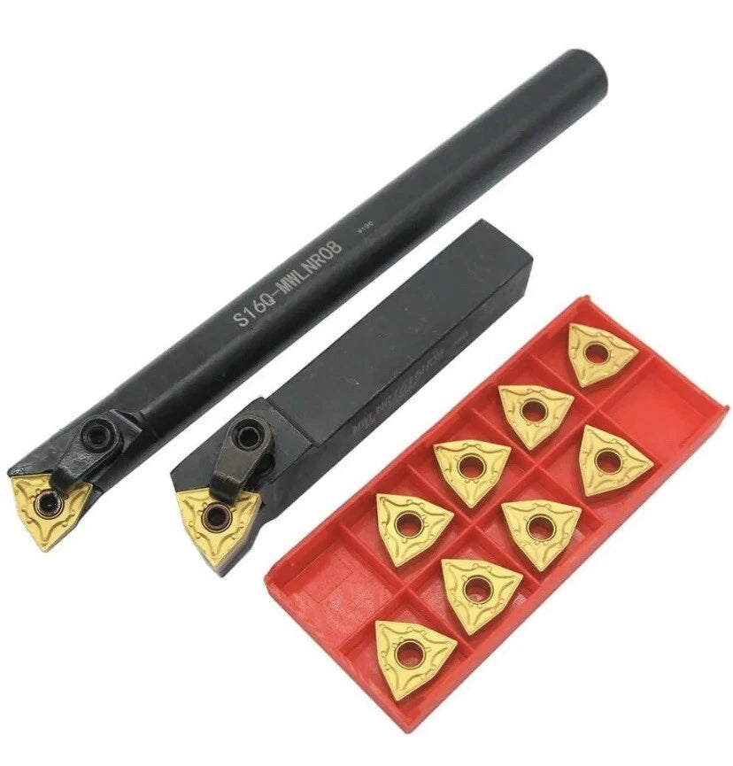 16mm Mwlnr1616h08 Lathe Turning Tool Holder + 10x Wnmg0804 Insert