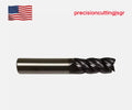 1/4" X 1" X 3" 4 Flute Variable Helix Carbide End Mill - Square End -