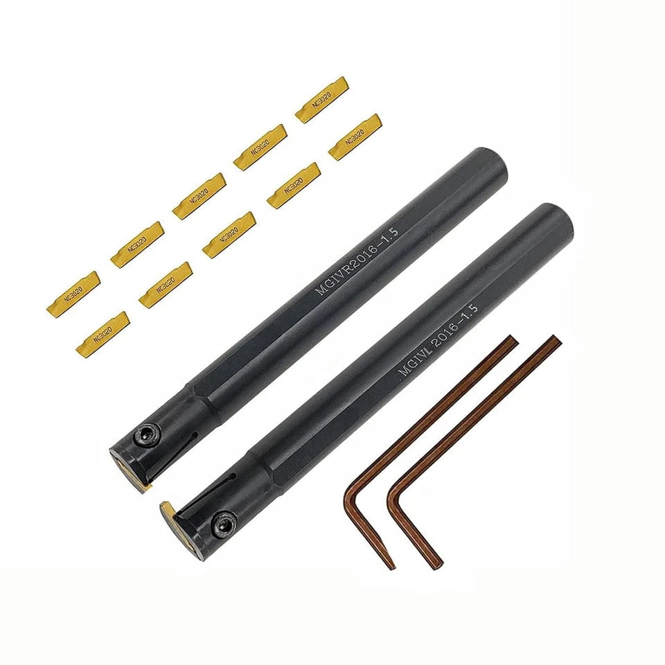 5 Partting Grooving Cut-off Tool Holder + Mgmn150-g Grooving Inserts