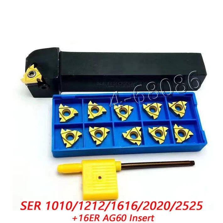 Ser1212h16 Thread Holder External Tool+16er Ag60 Threading Insert