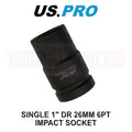 Us Pro Tools 26mm 1" Dr 6 Point Impact Socket 3738