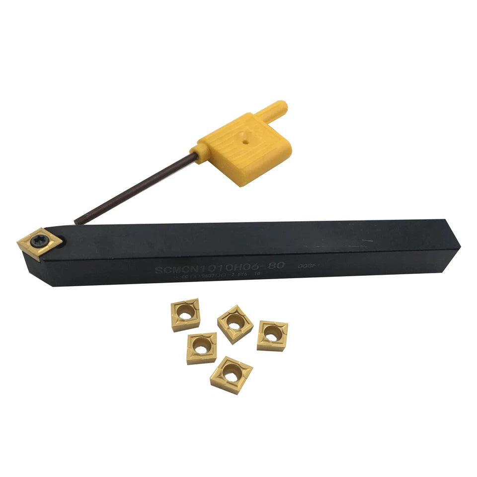 Lathe Turning Tools Scmcn 1010h06 -80 10×100mm + Ccmt060204 Carbide
