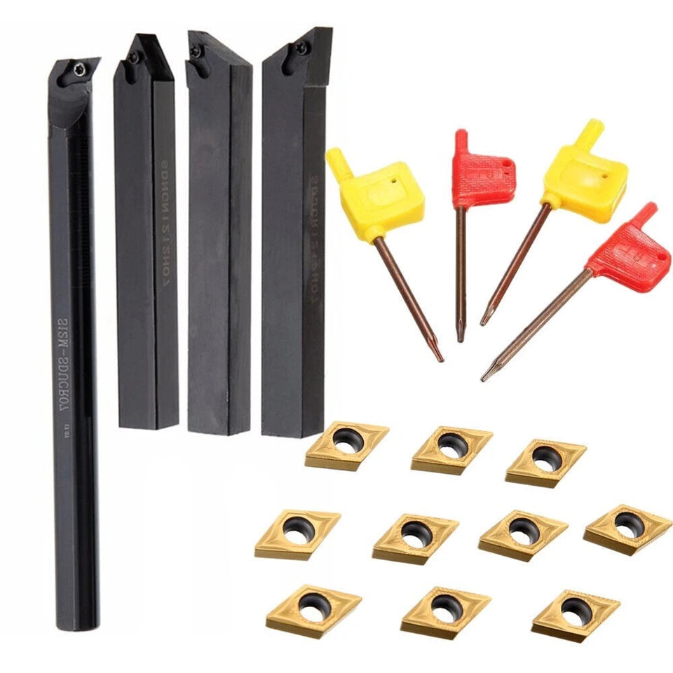 12mm Lathe Turning Tool Holder Boring Bar + Dcmt070204 Carbide