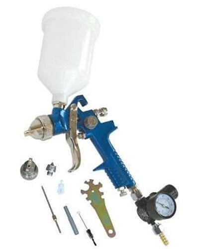 2 In1 Hvlp Air Spray Paint Primer Gun 1.4 & 2.0 Nozzle +1 Oil Water