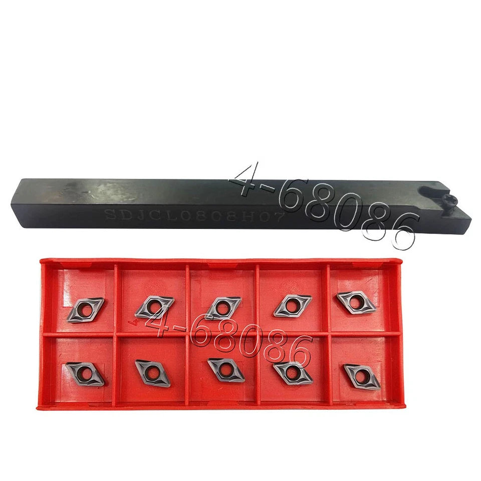 Sdjcl1010h07 10x100mm Lathe Turn Tool Holder+dcmt070<wbr/>208