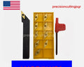 10mm Shank Svjcr 93° Lathe External Turning Tool Holder + 10x