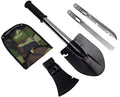 4 In 1 Emergency Backpacking Camping Hiking Knife Shovel Axe Saw Gear