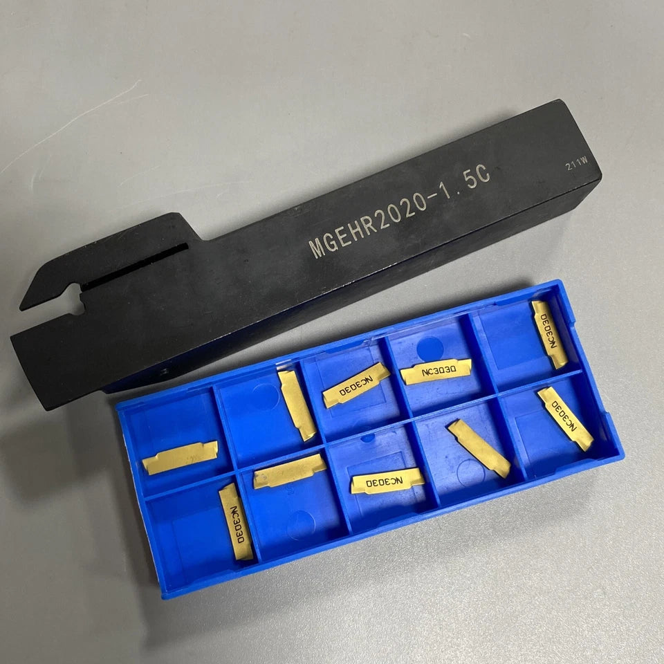 3/4 Mgehr2020-1.5 Lathe Turning Tool Grooving Cutting Holder + 1.5mm