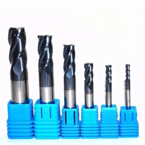 Solid Carbide End Mill 4 Flute Tialn Coated. Micrograin Carbide. Slot