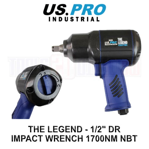 Us Pro Industrial Impact Wrench 1/2 In Dr Air Legend Ultimate Torque