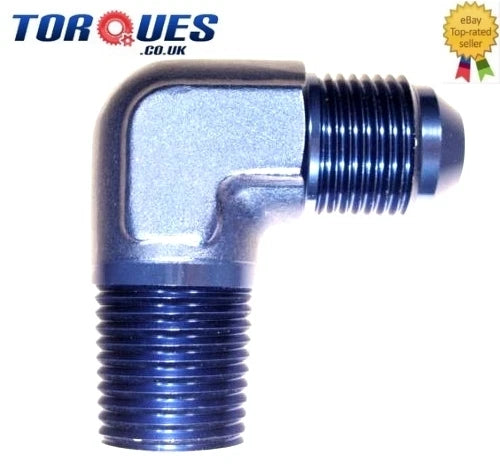 AN -10 (AN10 AN 10) to 1/2" NPT 90 Degree Adapter
