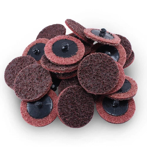 50 Pack - 2" Roloc Surface Conditioning Discs Medium Red Quick Change