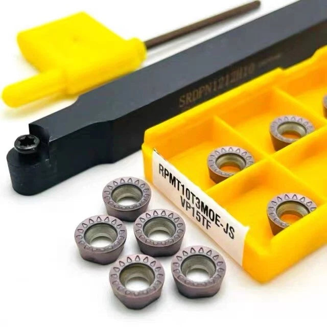 Srdpn1212h10 + Rpmt10t3moe-js Turning Tool Holder Boring R5 Insert