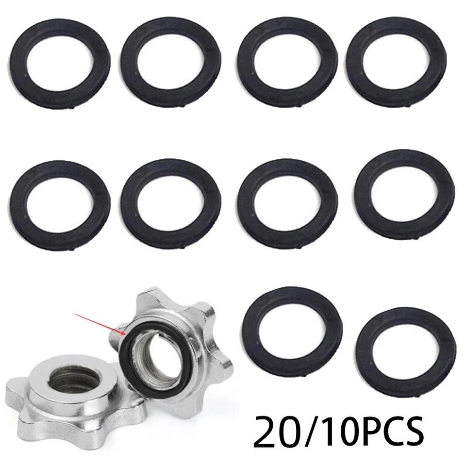 Bar Spinlock Rubber Washers Spinlock Dumbbell Nut Flat List Plastic