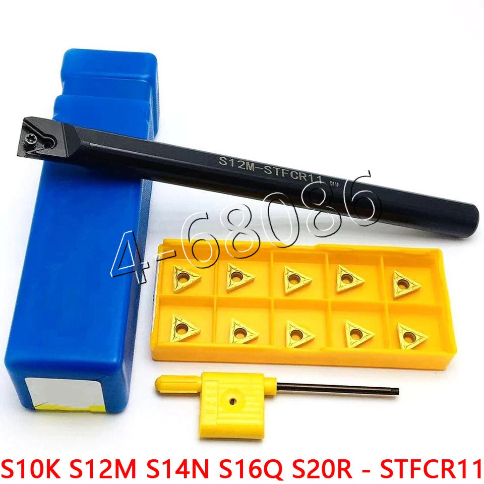 Lathe Boring Tool Holder S12m-stfcr11 + Tcmt110204 Tcmt21.51 Carbide