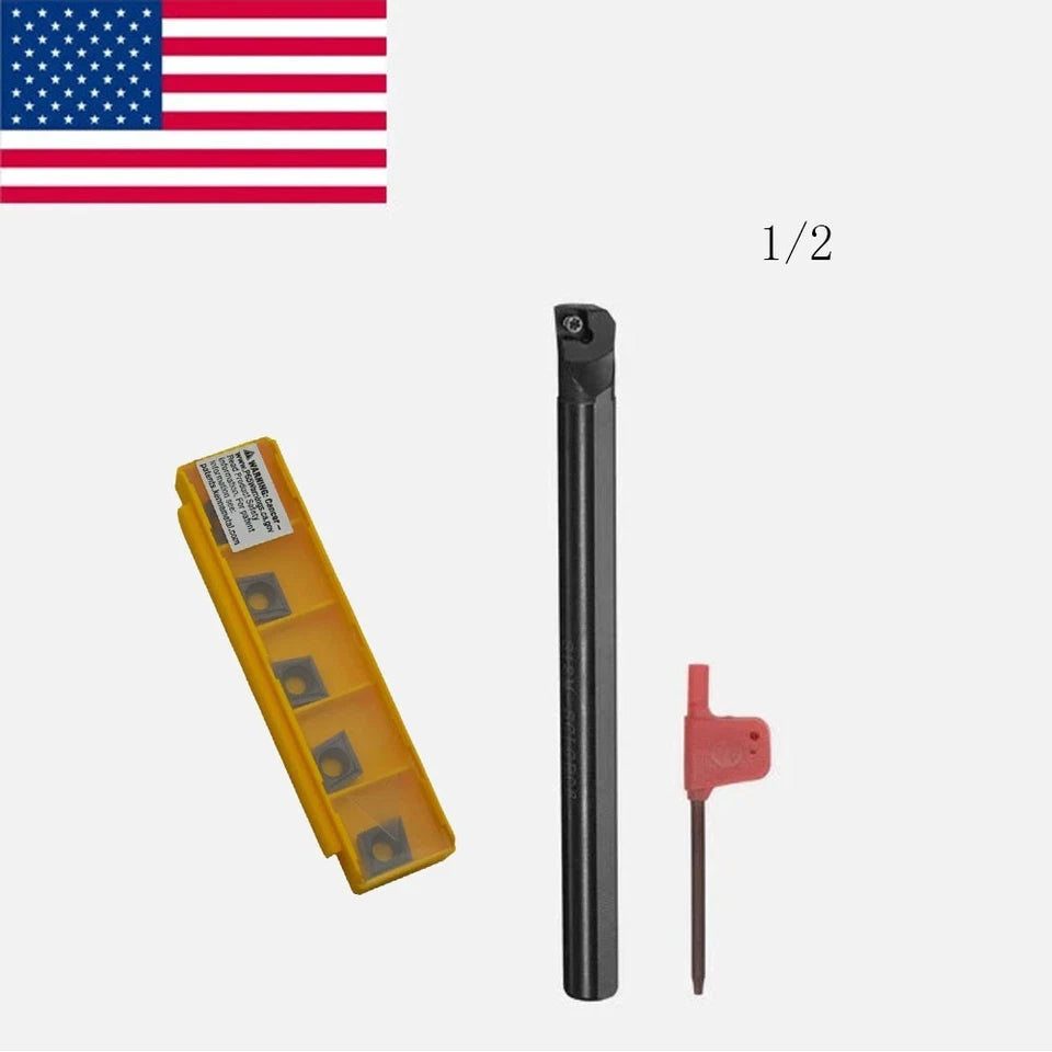 95° 1/2" Shank 7" Long Lathe Indexable Boring Bar S08-sclcr-3
