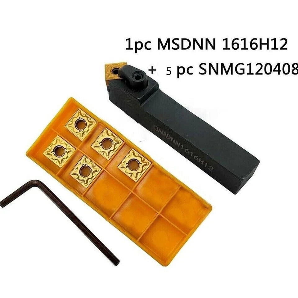 45° Holder + Snmg432 Snmg120408 Carbide Inserts Msdnn1616h12 Lathe