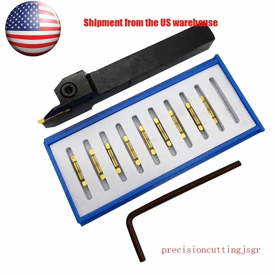 Lathe Grooving Tool Round Head Cut-off Mrgn200 Carbide Inserts For
