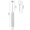 Handheld Whisk Milk Frother For Latte Art Common Charging Dual