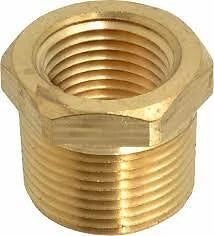 Parker 209p-6-2 Brass Bushing 3/8" Male Pipe X 1/8" Female Pipe