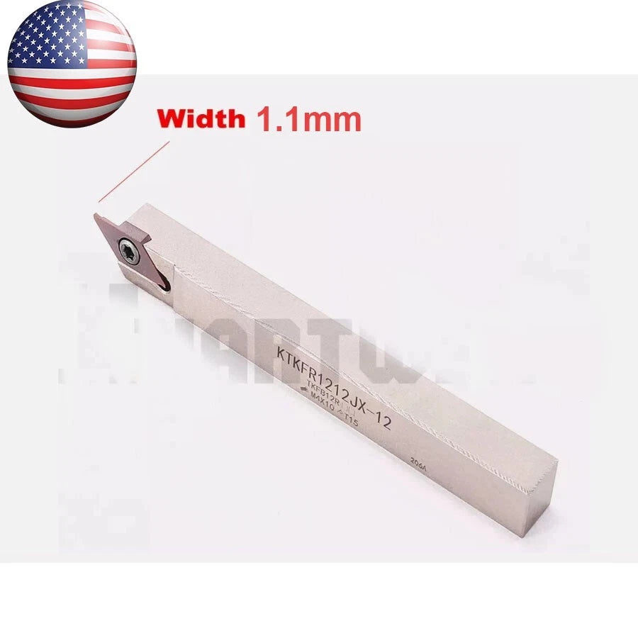12mm Ktkfr-12 Lathe Grooving Parting Holder + Tkf12r110-s 1.1mm