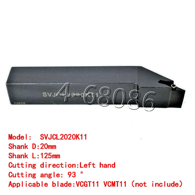Svjcl2020k11 20x125mm Lathe Turning Tool Holder Boring Bar Vcmt11**