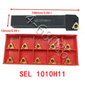 Sel 1010h11 10×100mm Cnc Lathe Thread Turning Tool Holder+ 11ir Ag60
