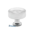 Traditional Round Metal Chrome Kitchen Cabinet Drawer Knob 1-3/8"