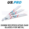 Us Pro Tools 5 X 200mm Reciprocating Saw Blade For Metal Us1025bf 9137