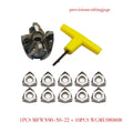 50mm Right Angle End Mill Mfwn90-50-22 + Wgmu080608 Insert For