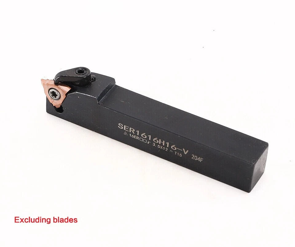 External Lathe Thread Turning Tool Holder For 16ver Upright Mounted