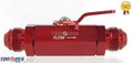 AN -12 (AN12 JIC -12 AN 12 1 1/16" UNF ) Red Aluminium Inline Shut Off Valve