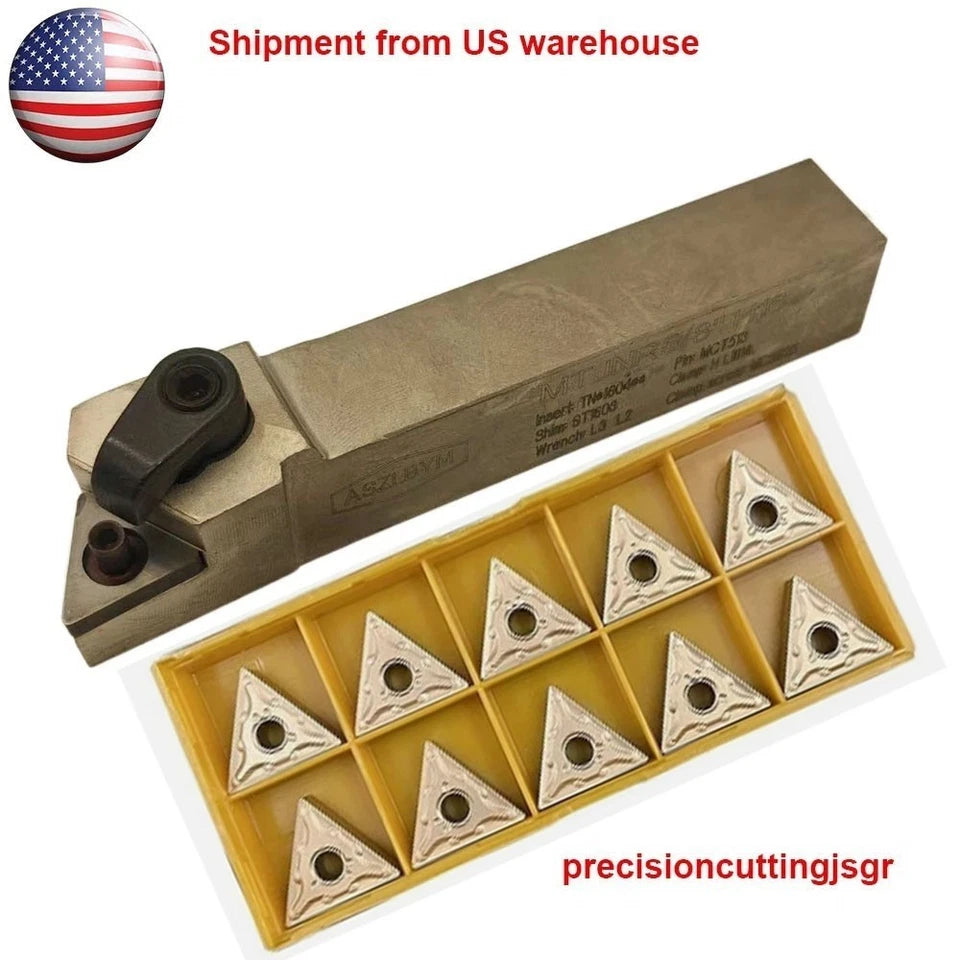 5/8" Shank 100mm Long Mtjnr 5/8 H16 Lathe Turn Holder + Tnmg332