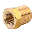 Hexagonal Brass Adapter Fitting For 14 Npt Male To 18 Npt Female Pipes